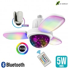 Lâmpada Caixa de Som Bluetooth RGB XC-GL-03A X-Cell